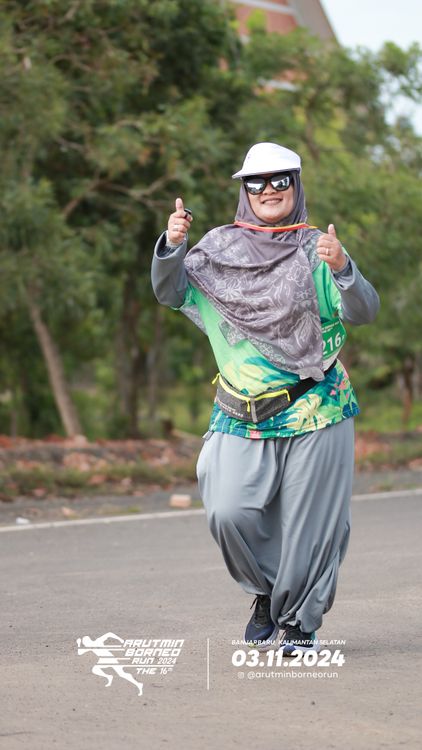Race photo from Arutmin Borneo Run 2024