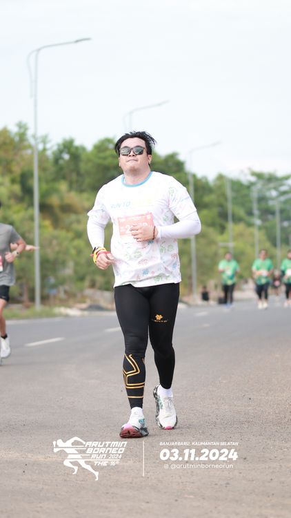 Race photo from Arutmin Borneo Run 2024