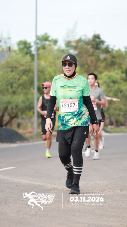 Race photo from Arutmin Borneo Run 2024