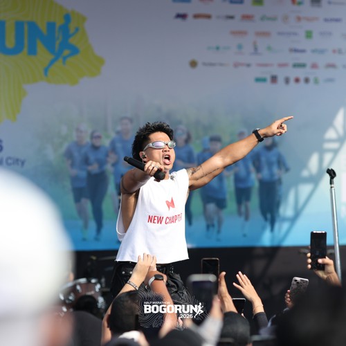 Race photo from BOGORUN 2026