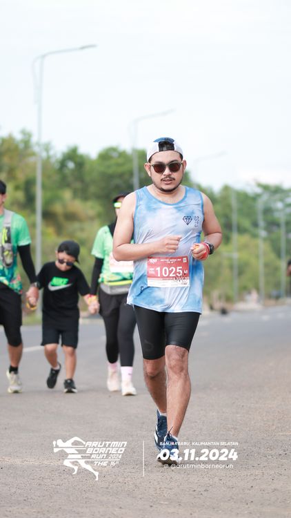 Race photo from Arutmin Borneo Run 2024