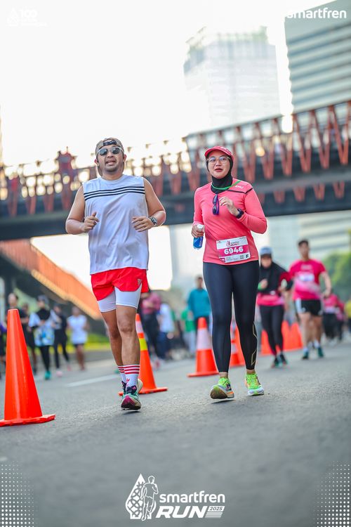Race photo from Smartfren Run 2025 