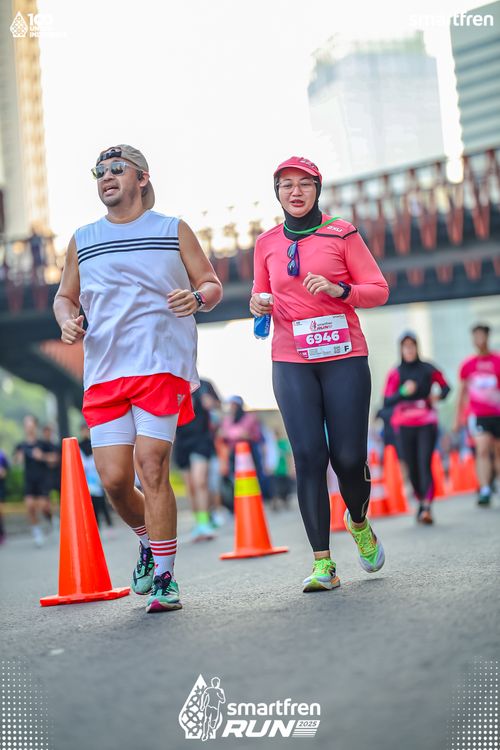 Race photo from Smartfren Run 2025 