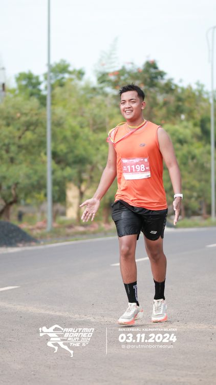 Race photo from Arutmin Borneo Run 2024
