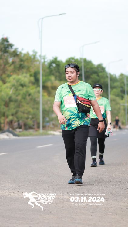 Race photo from Arutmin Borneo Run 2024
