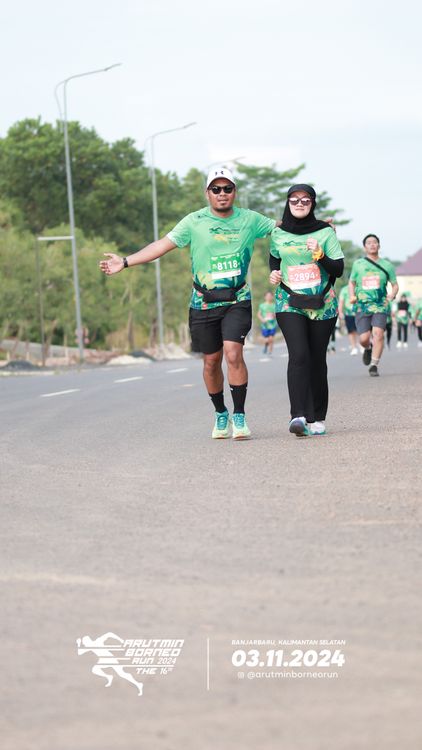 Race photo from Arutmin Borneo Run 2024