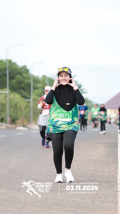 Race photo from Arutmin Borneo Run 2024