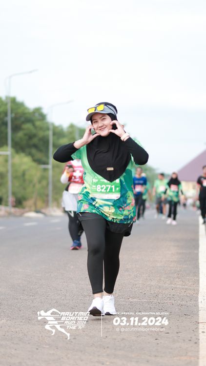 Race photo from Arutmin Borneo Run 2024