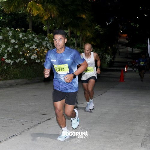 Race photo from BOGORUN 2026