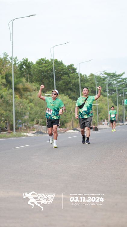 Race photo from Arutmin Borneo Run 2024