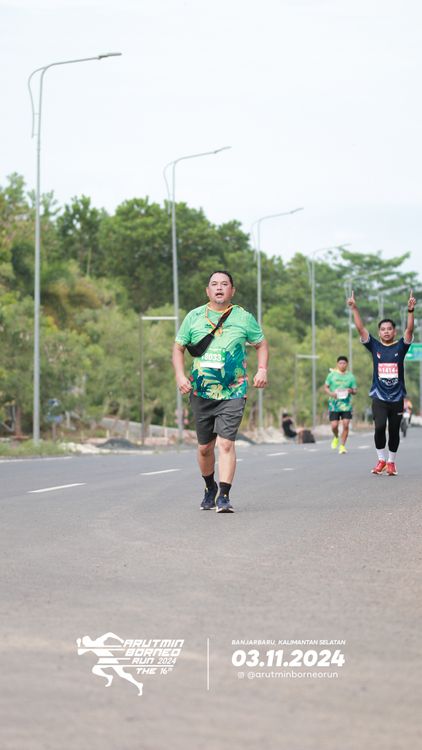 Race photo from Arutmin Borneo Run 2024