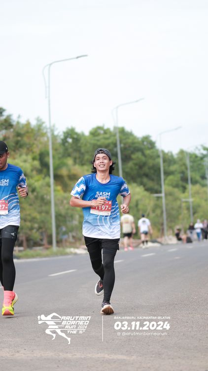 Race photo from Arutmin Borneo Run 2024