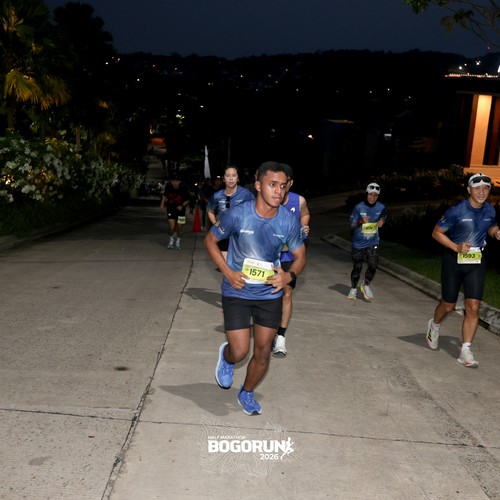 Race photo from BOGORUN 2026