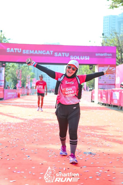 Race photo from Smartfren Run 2025 
