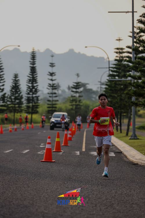 Race photo from CISANGKAN KBP CITY RUN 2025