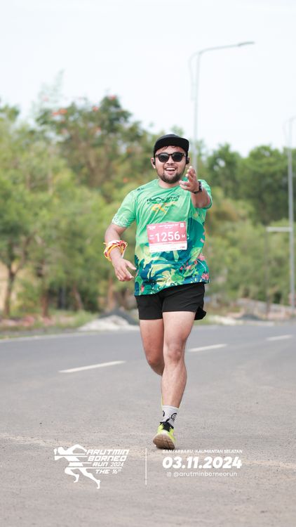 Race photo from Arutmin Borneo Run 2024
