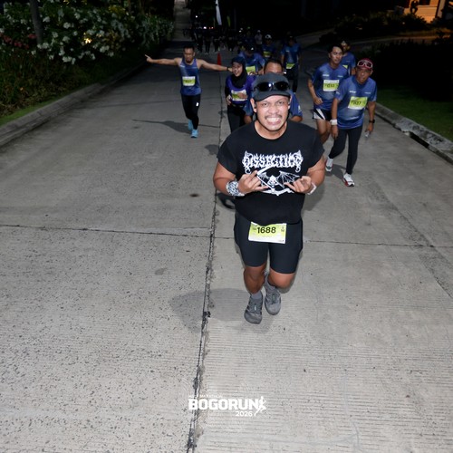 Race photo from BOGORUN 2026