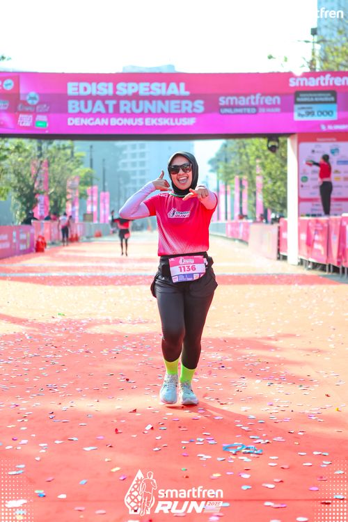 Race photo from Smartfren Run 2025 