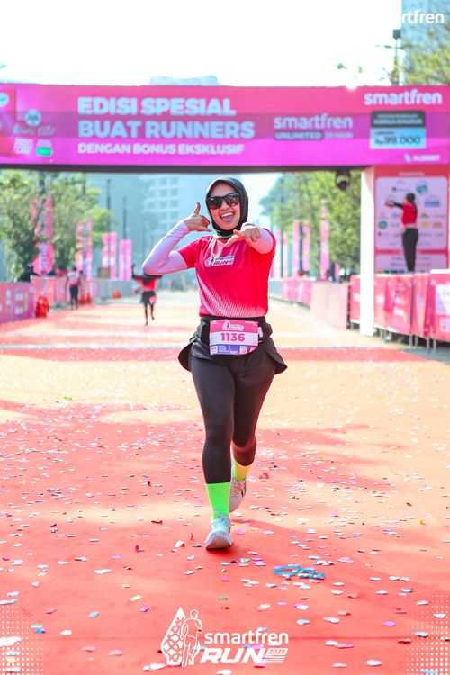 Race photo from Smartfren Run 2025 