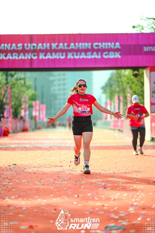 Race photo from Smartfren Run 2025 