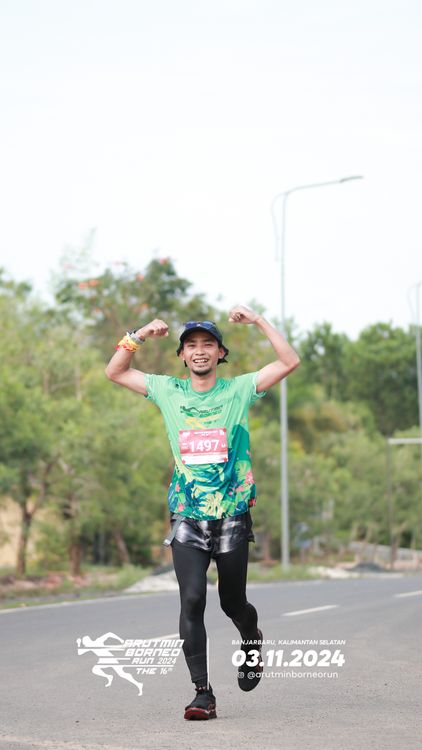 Race photo from Arutmin Borneo Run 2024