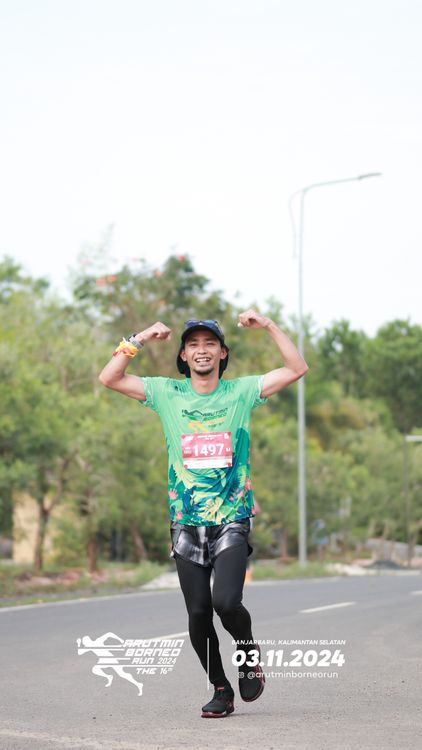 Race photo from Arutmin Borneo Run 2024
