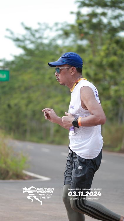 Race photo from Arutmin Borneo Run 2024