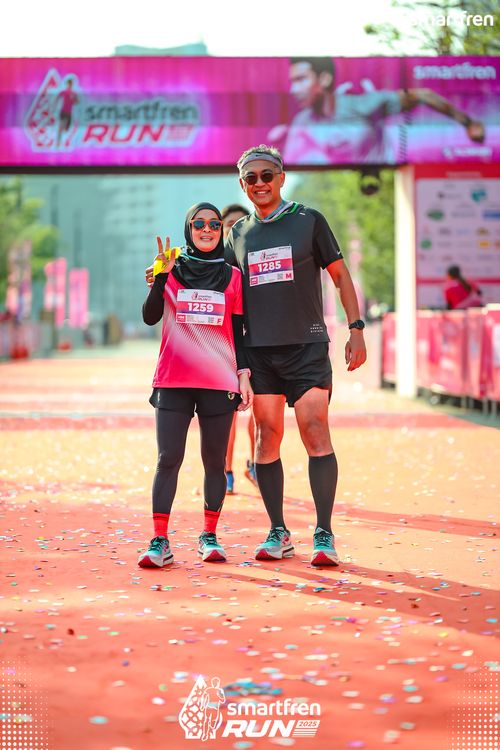 Race photo from Smartfren Run 2025 