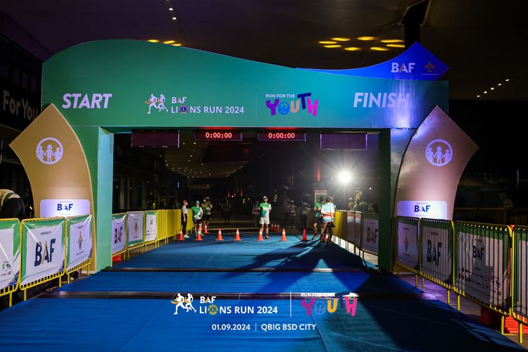 Race photo from BAF LIONS RUN 2024