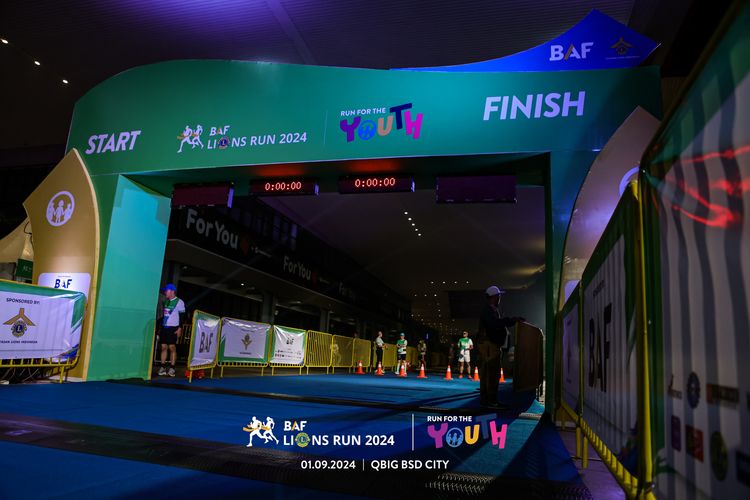 Race photo from BAF LIONS RUN 2024