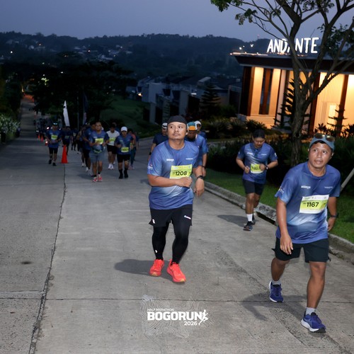 Race photo from BOGORUN 2026