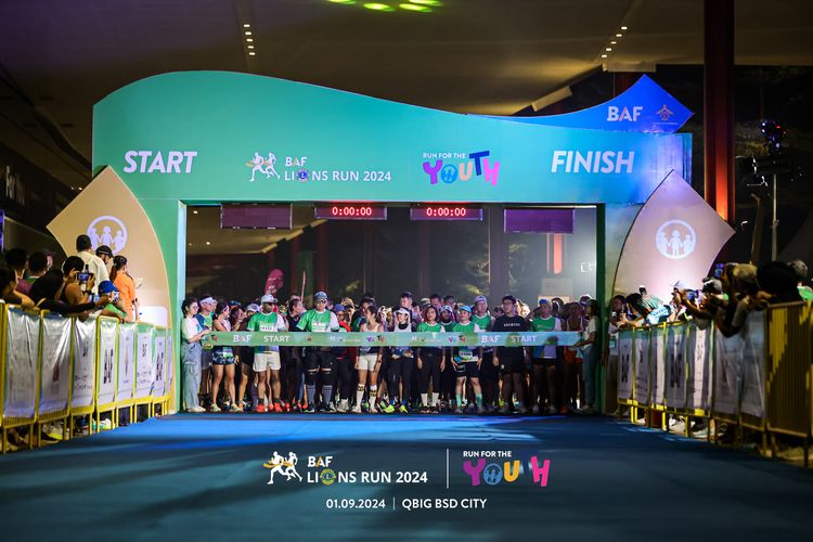 Race photo from BAF LIONS RUN 2024