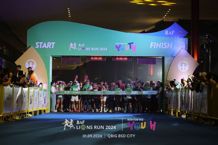 Race photo from BAF LIONS RUN 2024