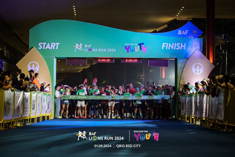 Race photo from BAF LIONS RUN 2024