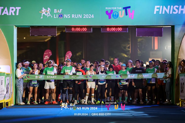 Race photo from BAF LIONS RUN 2024