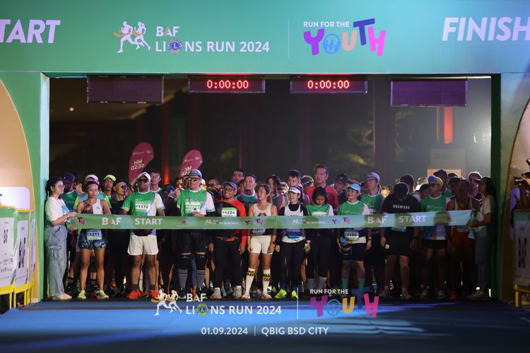 Race photo from BAF LIONS RUN 2024