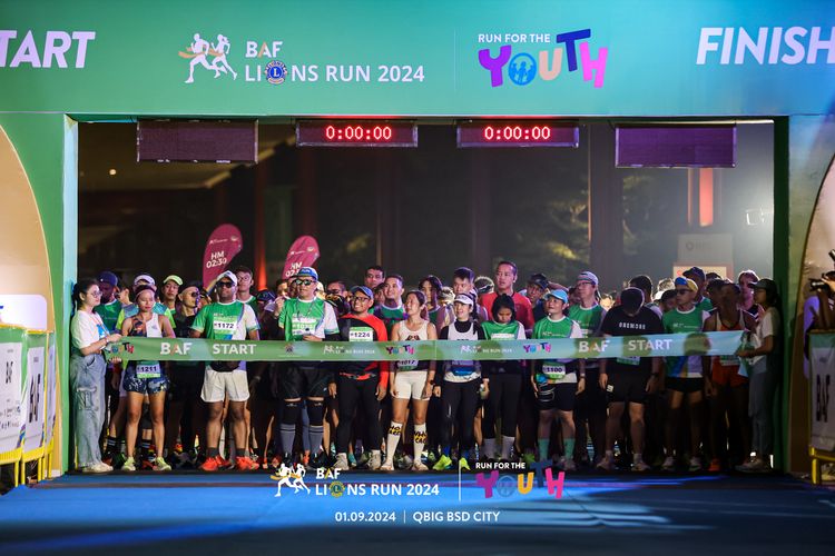 Race photo from BAF LIONS RUN 2024