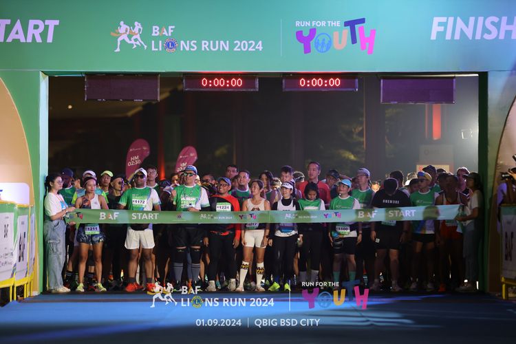 Race photo from BAF LIONS RUN 2024