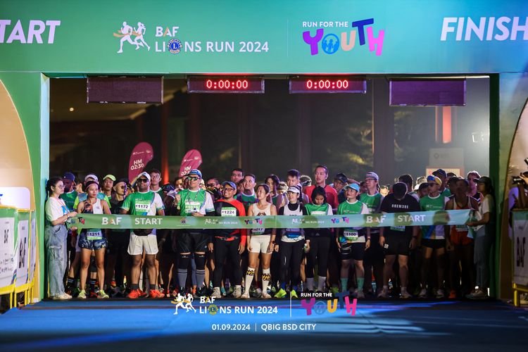 Race photo from BAF LIONS RUN 2024