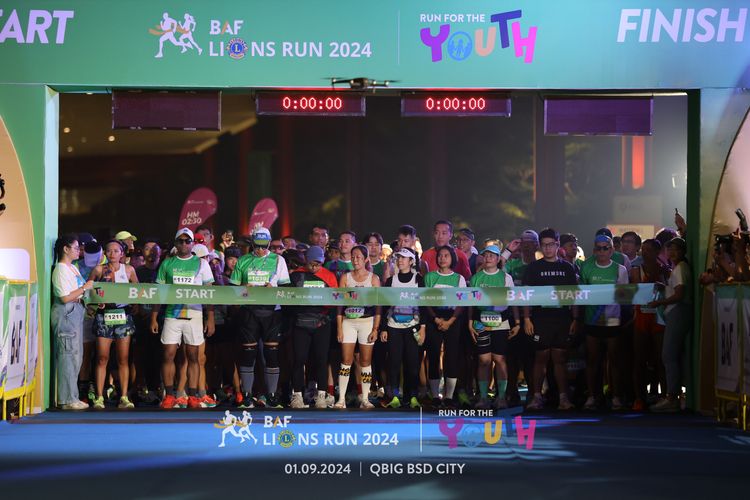 Race photo from BAF LIONS RUN 2024