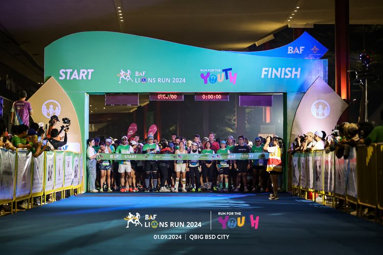Race photo from BAF LIONS RUN 2024