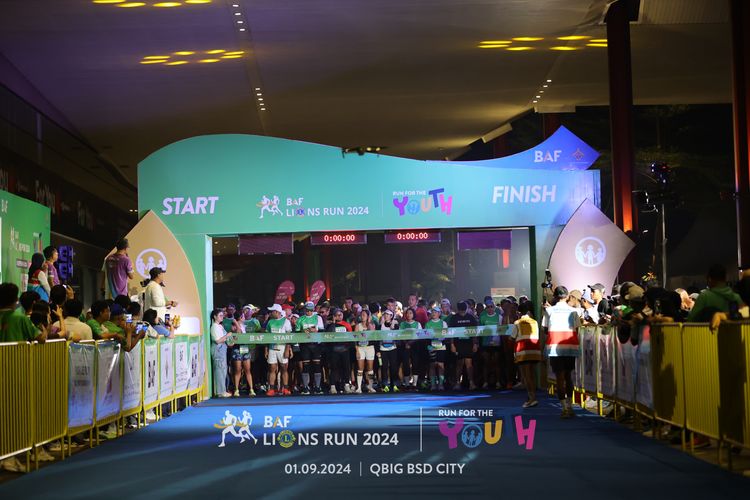 Race photo from BAF LIONS RUN 2024