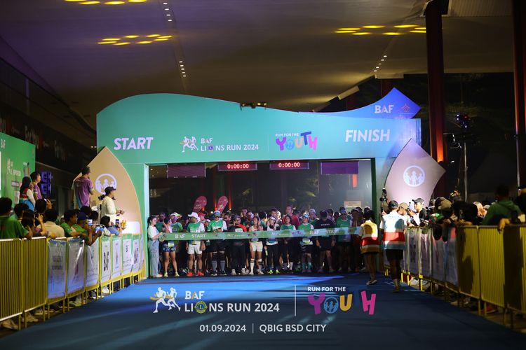 Race photo from BAF LIONS RUN 2024