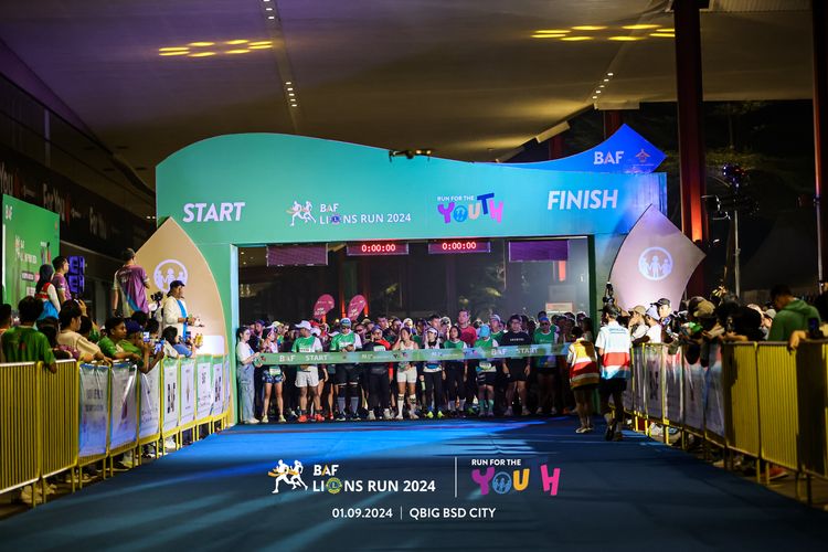 Race photo from BAF LIONS RUN 2024