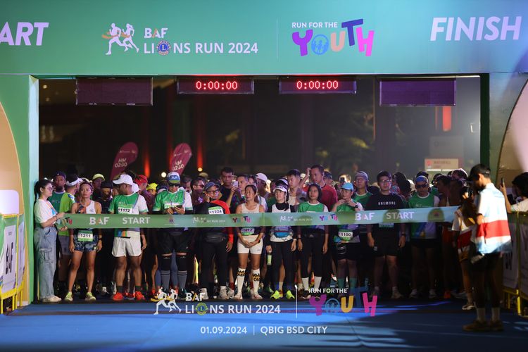 Race photo from BAF LIONS RUN 2024