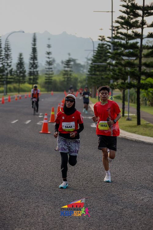 Race photo from CISANGKAN KBP CITY RUN 2025