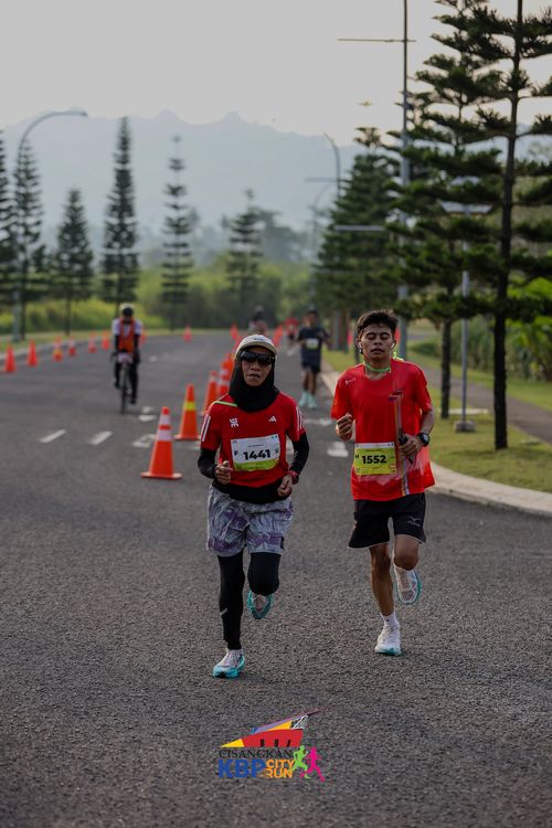 Race photo from CISANGKAN KBP CITY RUN 2025