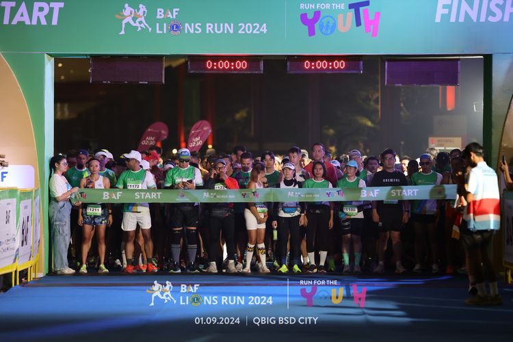 Race photo from BAF LIONS RUN 2024
