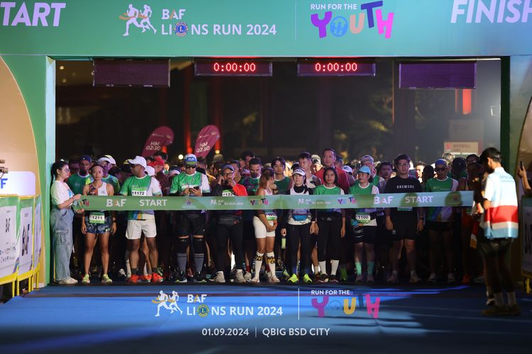 Race photo from BAF LIONS RUN 2024