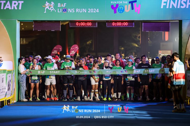 Race photo from BAF LIONS RUN 2024